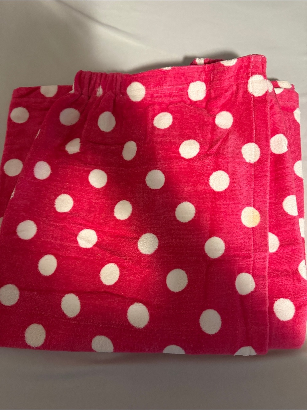 Essentials Pink and White Polka Dot Swim Coverup